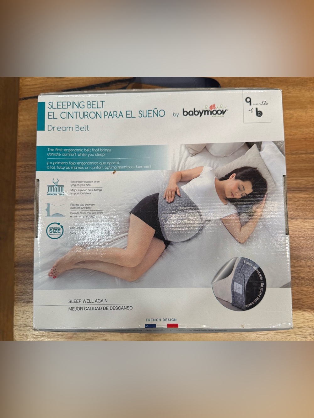 BABYMOOV DREAM BELT EUROPEAN PREGNANCY SLEEPING SUPPORT LIKE NEW EUC W/ BOX HTF - Picture 3 of 11
